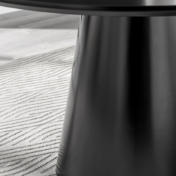 Furniturebox Nova 6 Seater Round Dining Table Black Semi Gloss - Size: 4 Seater - Wilko - thumbnail 5