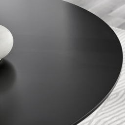 Furniturebox Nova 6 Seater Round Dining Table Black Semi Gloss - Size: 4 Seater - Wilko - thumbnail 4
