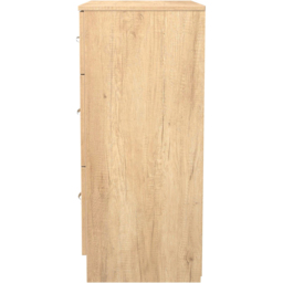 Crowndale Avon 3 Drawer Nebraska Oak Deep Chest of Drawers Ready Assembled - Wilko - thumbnail 4