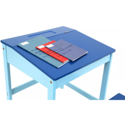 Premier Housewares Kids Blue Desk and Stool - Size: 55 x 48 x 57cm - Premier Kids - Wilko - thumbnail 4
