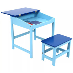 Premier Housewares Kids Blue Desk and Stool - Size: 55 x 48 x 57cm - Premier Kids - Wilko - thumbnail 5