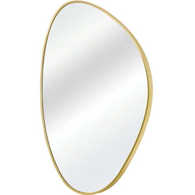 Gold Framed Organic Wall Mirror - Gold - The Port. Co Gallery - Wilko - image 1