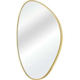 Gold Framed Organic Wall Mirror - Gold - The Port. Co Gallery - Wilko - thumbnail 1
