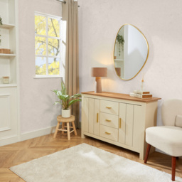 Gold Framed Organic Wall Mirror - Gold - The Port. Co Gallery - Wilko - thumbnail 3