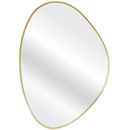 Gold Framed Organic Wall Mirror - Gold - The Port. Co Gallery - Wilko - thumbnail 4