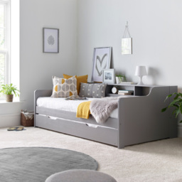 Tyler Single Grey Guest Bed - Bedmaster - Wilko - thumbnail 3