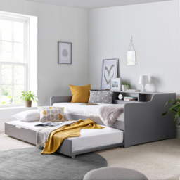 Tyler Single Grey Guest Bed - Bedmaster - Wilko - thumbnail 5