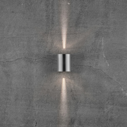 Nordlux Canto 2 Stainless Steel Wall Light - Size: 10.4 x 8.7 x 10.4cm - Silver - Wilko - thumbnail 7