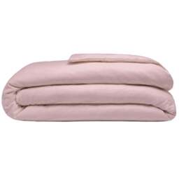Serene Super King Size Powder Pink Brushed Cotton Duvet Cover - Wilko - thumbnail 1