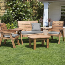 Charles Taylor 4 Seater Multi Companion Seat with Grey Cushions - Wilko - thumbnail 3