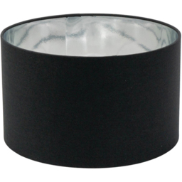 ValueLights Reni Black and Chrome Inner Small Pendant Shade - Size: 15 x 25 x 25cm - Wilko