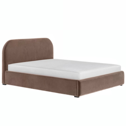 Flair Alba Double Chocolate Velvet Ottoman Bed - Brown - Wilko - thumbnail 4