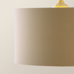 ValueLights Reni Natural and Gold Drum Shade 3 Drop Bar Gold Diner LED Ceiling Light - Size: 123.5 x 98 x 25cm - Black - Wilko - thumbnail 4
