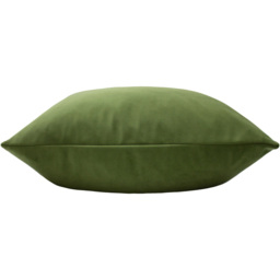 Paoletti Sunningdale Olive Square Velvet Cushion - Size: 50 x 50 cm - Green - Wilko - thumbnail 3