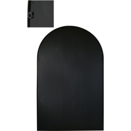 MirrorOutlet The Arcus Black Framed Arched Leaner and Wall Garden Mirror 190 x 120cm - Size: 190 x 120 x 3cm - Wilko - thumbnail 5