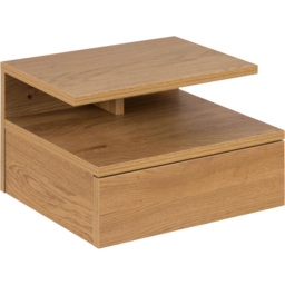 Florence Ashlan Single Drawer Oak Bedside Table - Brown - Furniture To Go - Wilko - thumbnail 5