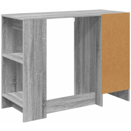 vidaXL 3 Drawer 2 Shelf Compact Desk Grey - Size: 75 x 100 x 40cm - Wilko - thumbnail 7