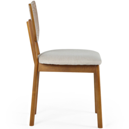 Julian Bowen Lowry Set of 2 Cherry Ash Dining Chair - Grey - Wilko - thumbnail 6