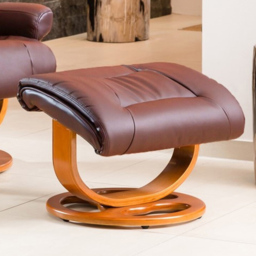 Artemis Home Barriston Burgundy Swivel Recliner Chair with Footstool - Size: Single - Red - Wilko - thumbnail 4