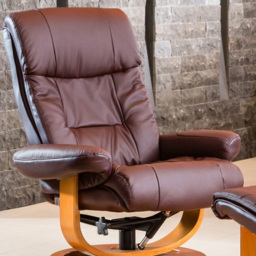Artemis Home Barriston Burgundy Swivel Recliner Chair with Footstool - Size: Single - Red - Wilko - thumbnail 3
