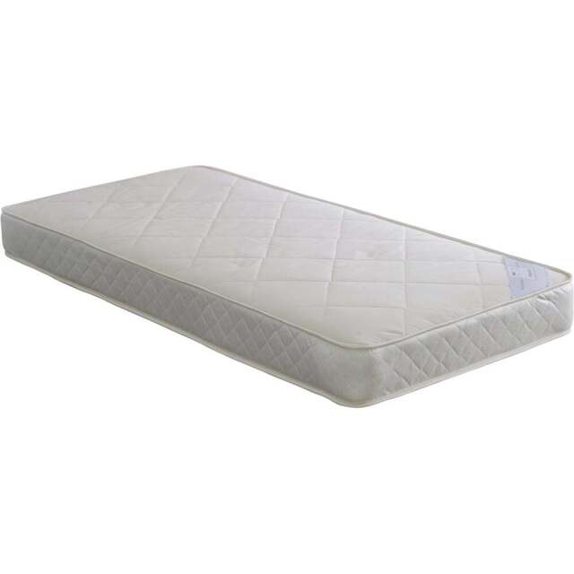 Diamond Super King Coil Sprung Mattress - White - Bedmaster - Wilko - image 1