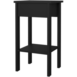 Florence Barcelona Single Drawer Matt Black Bedside Table - Furniture To Go - Wilko - thumbnail 6