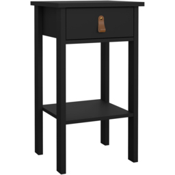 Florence Barcelona Single Drawer Matt Black Bedside Table - Furniture To Go - Wilko - thumbnail 3