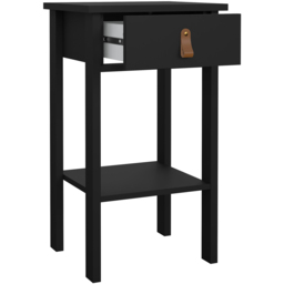 Florence Barcelona Single Drawer Matt Black Bedside Table - Furniture To Go - Wilko - thumbnail 5