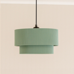 ValueLights Mason 2 Tier Green Crinkle Shade - Wilko - thumbnail 4