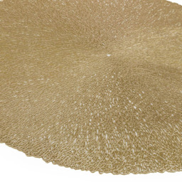 Marco Paul Gold Round Placemat - Size: 38 x 38 x 1cm - Wilko - thumbnail 3