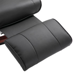 HOMCOM Black Manual Recliner Swivel Reclining Chair - Size: Single - Wilko - thumbnail 4