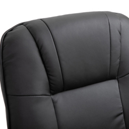 HOMCOM Black Manual Recliner Swivel Reclining Chair - Size: Single - Wilko - thumbnail 5