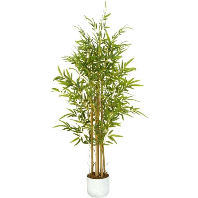 Bamboo Tree Indoor Artificial Plant 120cm - Size: 120 x 30 x 30cm - Green - MCC - Wilko - image 1