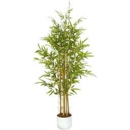 Bamboo Tree Indoor Artificial Plant 120cm - Size: 120 x 30 x 30cm - Green - MCC - Wilko