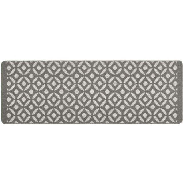 My Mat Silver Crescent Stain Resistant Runner 67 x 200cm - Size: 67 x 200 x 2cm - grey - Wilko - image 1