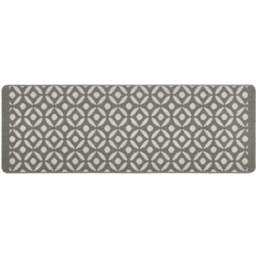 My Mat Silver Crescent Stain Resistant Runner 67 x 200cm - Size: 67 x 200 x 2cm - grey - Wilko