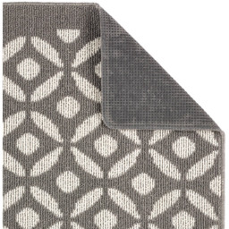 My Mat Silver Crescent Stain Resistant Runner 67 x 200cm - Size: 67 x 200 x 2cm - grey - Wilko - thumbnail 4