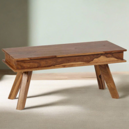 Brooklyn Hana 2 Seater Sheesham Dining Bench - Brown - Wilko - thumbnail 1