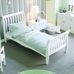 JUNIOR VIDA Orion Single White Sleigh Kids Bed Frame - Wilko - thumbnail 6
