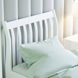 JUNIOR VIDA Orion Single White Sleigh Kids Bed Frame - Wilko - thumbnail 4