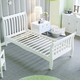 JUNIOR VIDA Orion Single White Sleigh Kids Bed Frame - Wilko - thumbnail 7