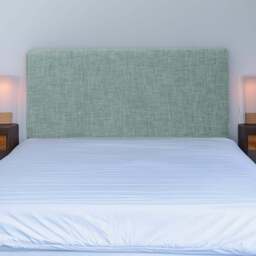 Bedmaster Valencia King Size Duck Egg Linen Plain Headboard - Blue - Wilko - thumbnail 1