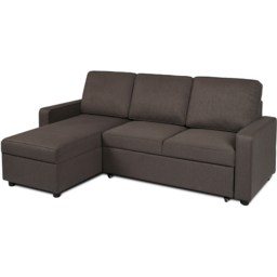 Selene 3 Seater Dark Grey Linen Corner Sofa Bed - Home Garden Direct - Wilko - thumbnail 4
