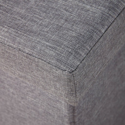 Home Source Sofia Grey Extra Large Folding Ottoman Storage Box - Size: 38 x 100 x 38cm - Wilko - thumbnail 5