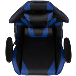 FWStyle X20 Black and Blue Faux Leather Racer Style Deluxe Gaming Chair - Size: 129.5 x 73.6 x 73.6cm - Wilko - thumbnail 4