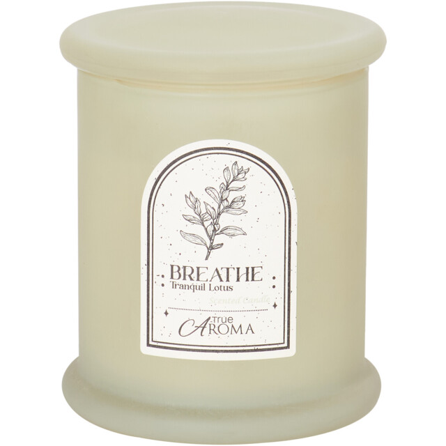 Breathe Jar Candle - Cream - True Aroma - Wilko