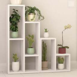 Decortie Sule White Plant Stand 2 Pack - Size: 89.0  x 42.0  x 20.0 cm - Wilko - thumbnail 3
