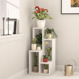 Decortie Sule White Plant Stand 2 Pack - Size: 89.0  x 42.0  x 20.0 cm - Wilko - thumbnail 4