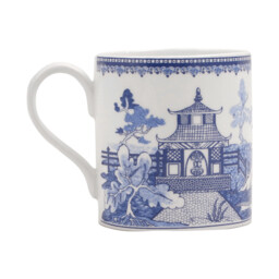Bone China Willow Mug - Blue - Size: 11 x 8 x 7cm - Wilko - thumbnail 3