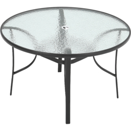 Living and Home 4 Seater Black PE Rattan Dining Set - Wilko - thumbnail 4